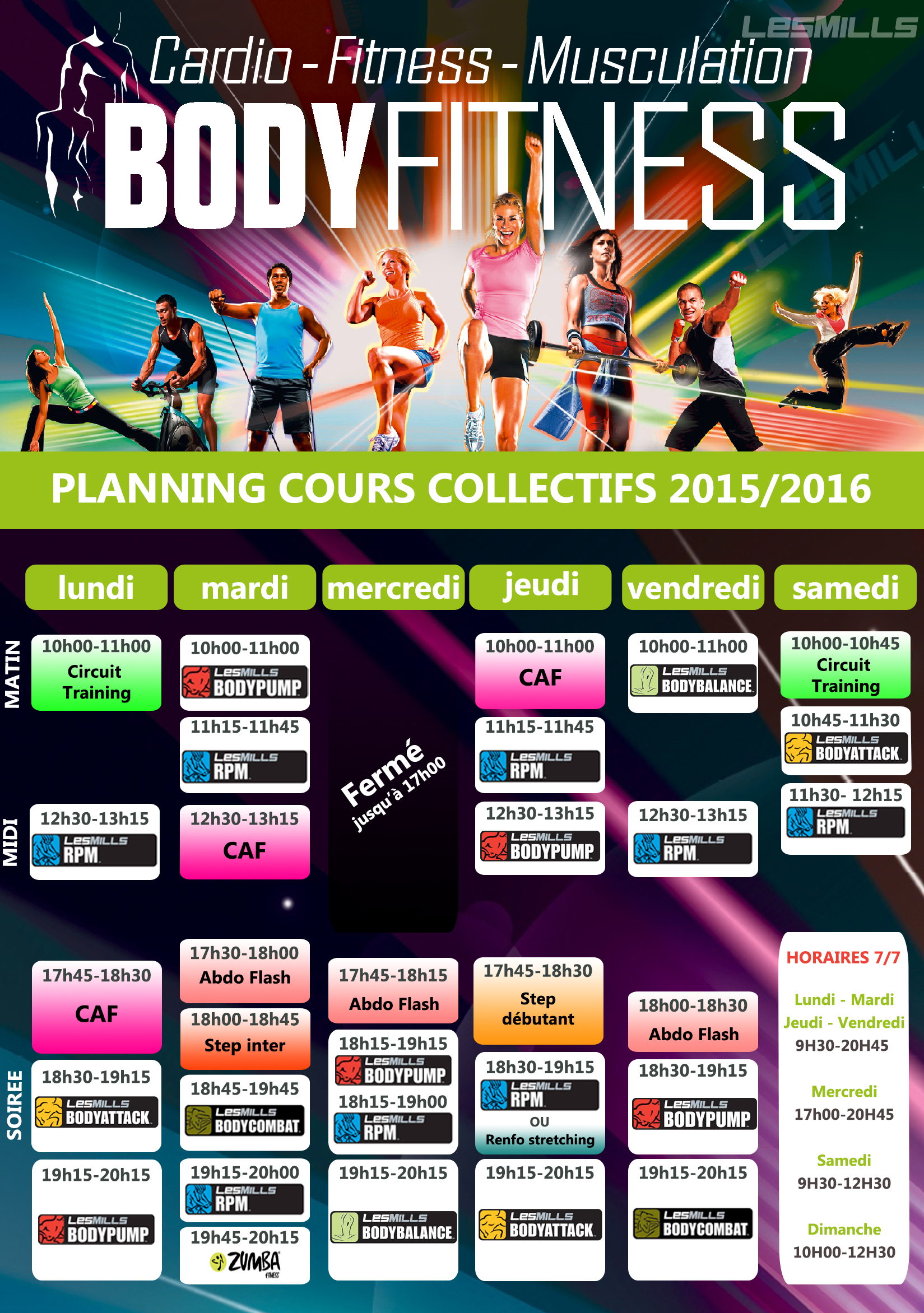 BodyFitness Auray | Planning Cours Collectifs BodyFitness Auray ...